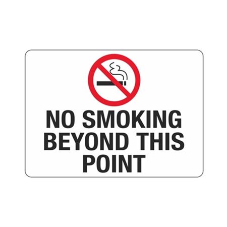No Smoking Beyond This Point  Graphic
Sign